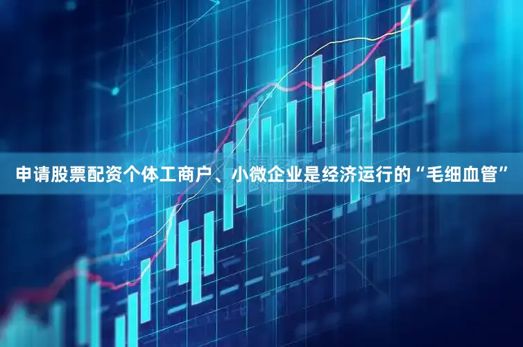 申请股票配资个体工商户、小微企业是经济运行的“毛细血管”